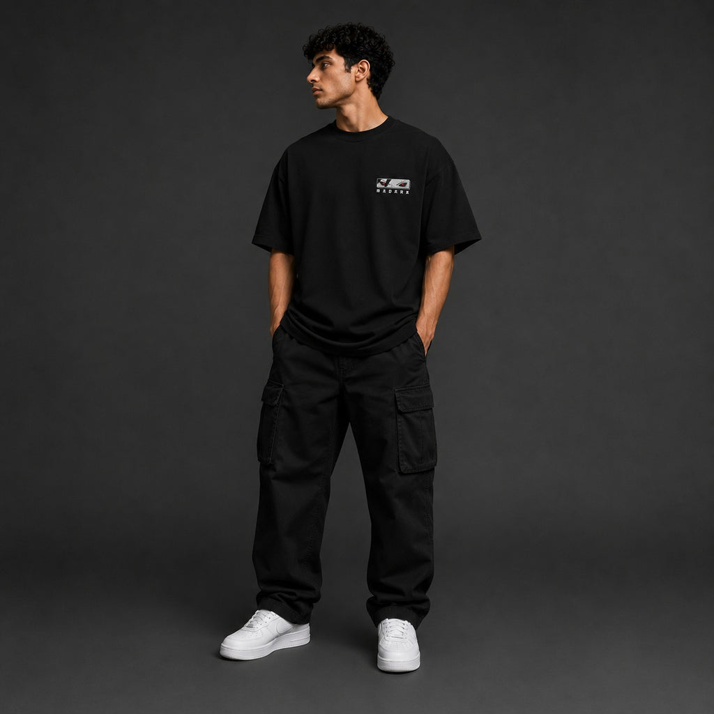 MADARA Anime Eyes Oversized black T-shirt (LIMITED EDITION)
