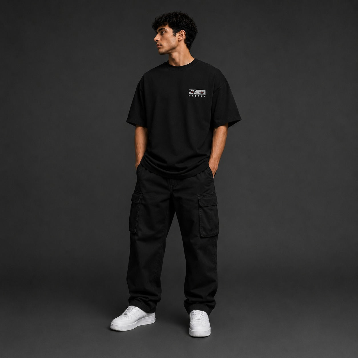 MADARA Anime Eyes Oversized black T-shirt (LIMITED EDITION)