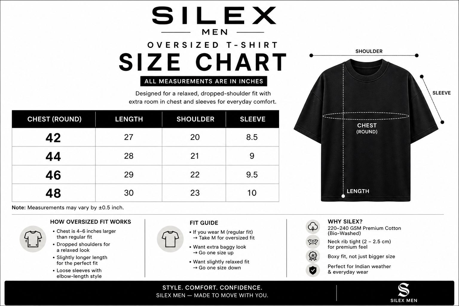 Focus Don’t Overthink Oversized T-Shirt – White (LIMITED EDITION)