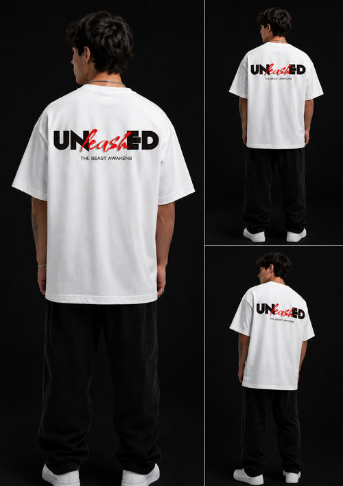 Unleashed Oversized T-Shirt – White (LIMITED EDITION)